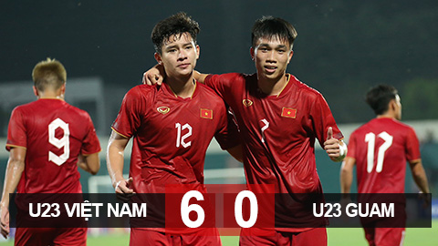 Kết quả U23 Việt Nam 6–0 U23 Guam: Chơi tennis trước đối thủ